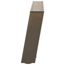sofabordsben U-formet 2 stk. naturstål 60x(30-31) cm stål