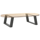 sofabordsben U-formet 2 stk. antracit 70x(30-31) cm stål
