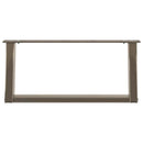 sofabordsben U-formet 2 stk. naturstål 70x(30-31) cm stål