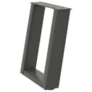 sofabordsben U-formet 2 stk. antracit 28 x (42-43) cm stål