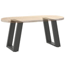 sofabordsben U-formet 2 stk. antracit 28 x (42-43) cm stål