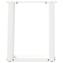 sofabordsben U-formet 2 stk. hvid 38 x (42-43) cm stål