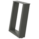 sofabordsben U-formet 2 stk. antracit 38 x (42-43) cm stål