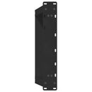 sofabordsben U-formet 2 stk. sort 50x(42-43) cm stål