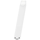 sofabordsben U-formet 2 stk. hvid 50x(42-43) cm stål