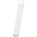 sofabordsben U-formet 2 stk. hvid 60 x (42-43) cm stål