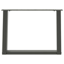 sofabordsben U-formet 2 stk. antracit 60x(42-43) cm stål
