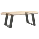 sofabordsben U-formet 2 stk. antracit 60x(42-43) cm stål