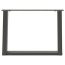 sofabordsben U-formet 2 stk. antracit 70 x (42-43) cm stål