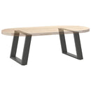 sofabordsben U-formet 2 stk. antracit 70 x (42-43) cm stål