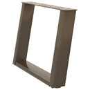 sofabordsben U-formet 2 stk. naturstål 70 x (42-43) cm stål