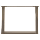 sofabordsben U-formet 2 stk. naturstål 70 x (42-43) cm stål