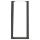 konsolbordben U-formet 2 stk. antracit 28 x (72-73) cm stål