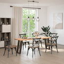 konsolbordben U-formet 2 stk. naturstål 28 x (72-73) cm stål