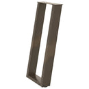 konsolbordben U-formet 2 stk. naturstål 28 x (72-73) cm stål