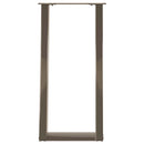 konsolbordben U-formet 2 stk. naturstål 28 x (72-73) cm stål