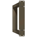 konsolbordben U-formet 2 stk. naturstål 28 x (72-73) cm stål
