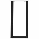 konsolbordben U-formet 2 stk. sort 38 x (72-73) cm stål