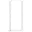 konsolbordben U-formet 2 stk. hvid 38 x (72-73) cm stål