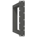 konsolbordben U-formet 2 stk. antracit 38 x (72-73) cm stål