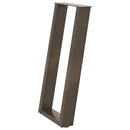 konsolbordben U-formet 2 stk. naturstål 38 x (72-73) cm stål