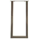 konsolbordben U-formet 2 stk. naturstål 38 x (72-73) cm stål
