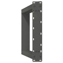 spisebordsben U-formet 2 stk. antracit 60 x (72-73) cm stål