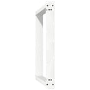 spisebordsben U-formet 2 stk. hvid 70 x (72-73) cm stål