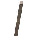 spisebordsben U-formet 2 stk. naturstål 70x(72-73) cm stål