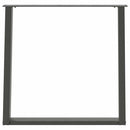 spisebordsben U-formet 2 stk. antracit 80x(72-73) cm stål