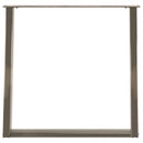 spisebordsben U-formet 2 stk. naturstål 80x(72-73) cm stål