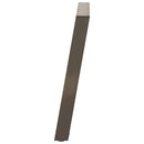 spisebordsben U-formet 2 stk. naturstål 80x(72-73) cm stål
