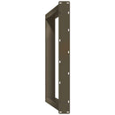 spisebordsben U-formet 2 stk. naturstål 80x(72-73) cm stål