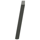 spisebordsben U-formet 2 stk. antracit 90x(72-73) cm stål