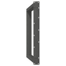 spisebordsben U-formet 2 stk. antracit 90x(72-73) cm stål