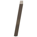 spisebordsben U-formet 2 stk. naturstål 90 x (72-73) cm stål