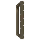 spisebordsben U-formet 2 stk. naturstål 90 x (72-73) cm stål