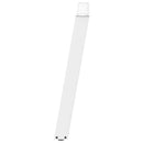 spisebordsben U-formet 2 stk. hvid 100x(72-73) cm stål