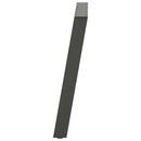 spisebordsben U-formet 2 stk. antracit 100x(72-73) cm stål