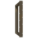 spisebordsben U-formet 2 stk. naturstål 100x(72-73) cm stål
