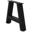 sofabordsben A-formet 2 stk. sort 30x(30-31) cm stål