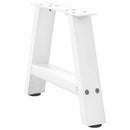 sofabordsben A-formet 2 stk. hvid 30x(30-31) cm stål