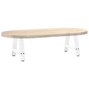 sofabordsben A-formet 2 stk. hvid 30x(30-31) cm stål