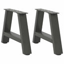 sofabordsben A-formet 2 stk. antracit 30x(30-31) cm stål