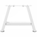sofabordsben A-formet 2 stk. hvid 40x(30-31) cm stål