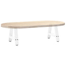 sofabordsben A-formet 2 stk. hvid 40x(30-31) cm stål