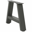 sofabordsben A-formet 2 stk. antracit 40x(30-31) cm stål
