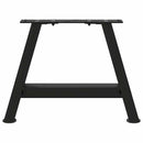 sofabordsben A-formet 2 stk. sort 50x(30-31) cm stål