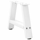 sofabordsben A-formet 2 stk. hvid 50x(30-31) cm stål