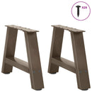 sofabordsben A-formet 2 stk. 50x(30-31) cm stål